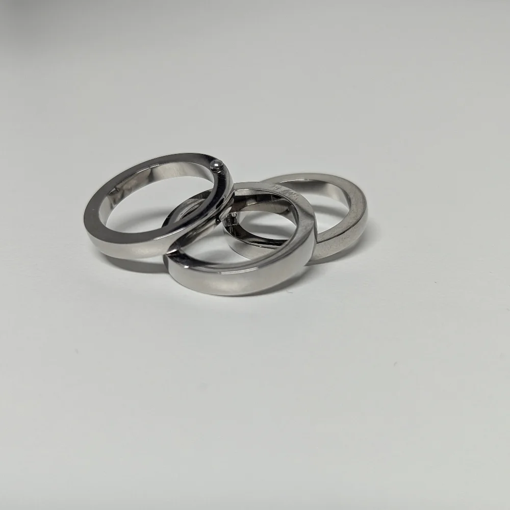 Stainless Steel 3 Ring Set